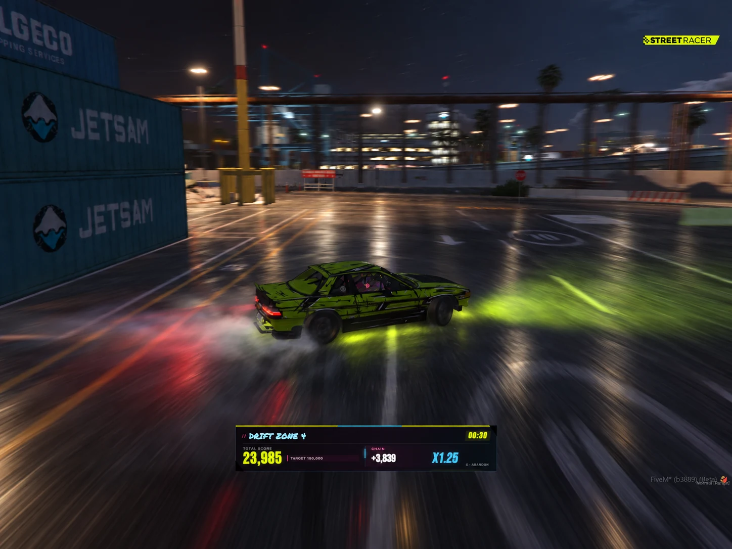 Drift Zone reale di Street Racer.