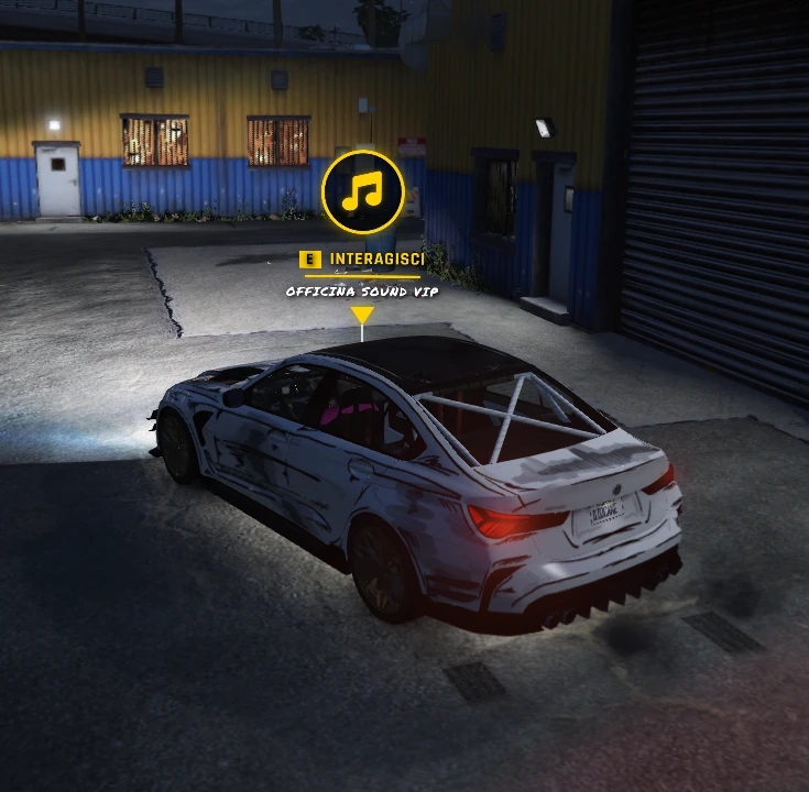 Accesso reale all'Officina Sound VIP di Street Racer.