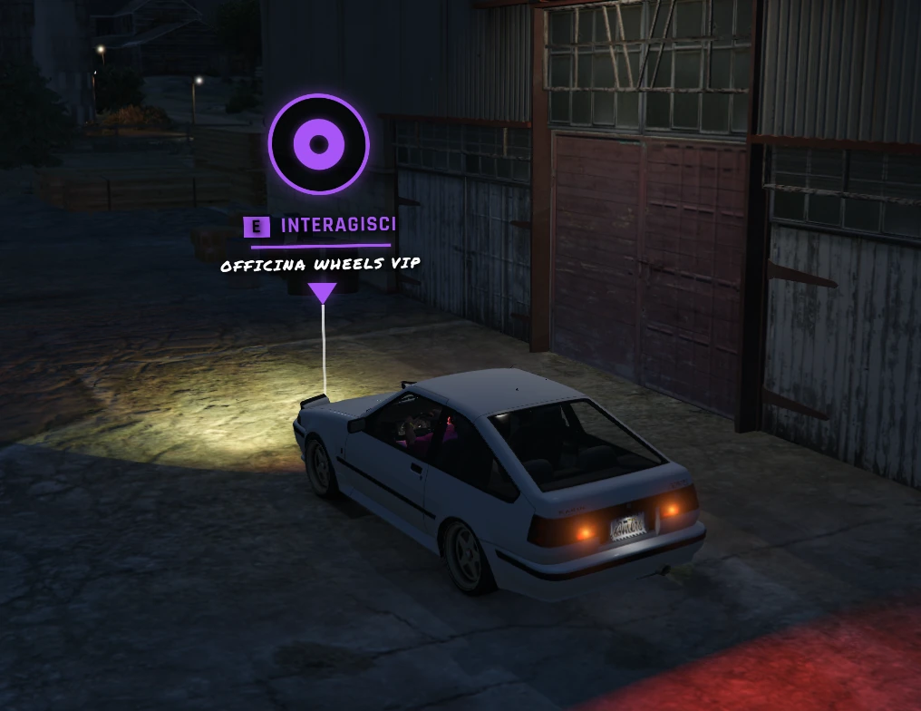 Accesso reale all'Officina Wheels VIP di Street Racer.